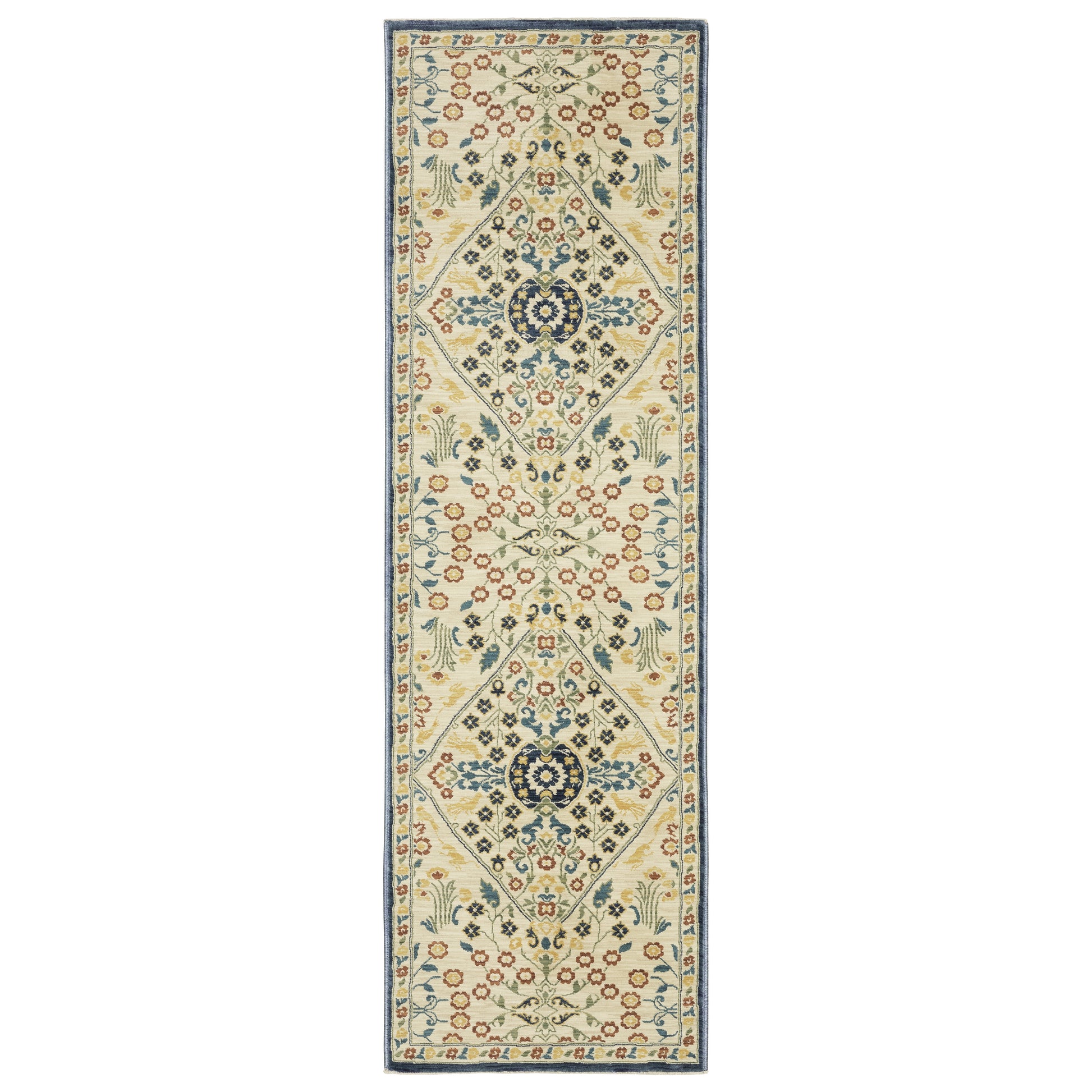 Francesca FR06B Ivory Medallion Rug