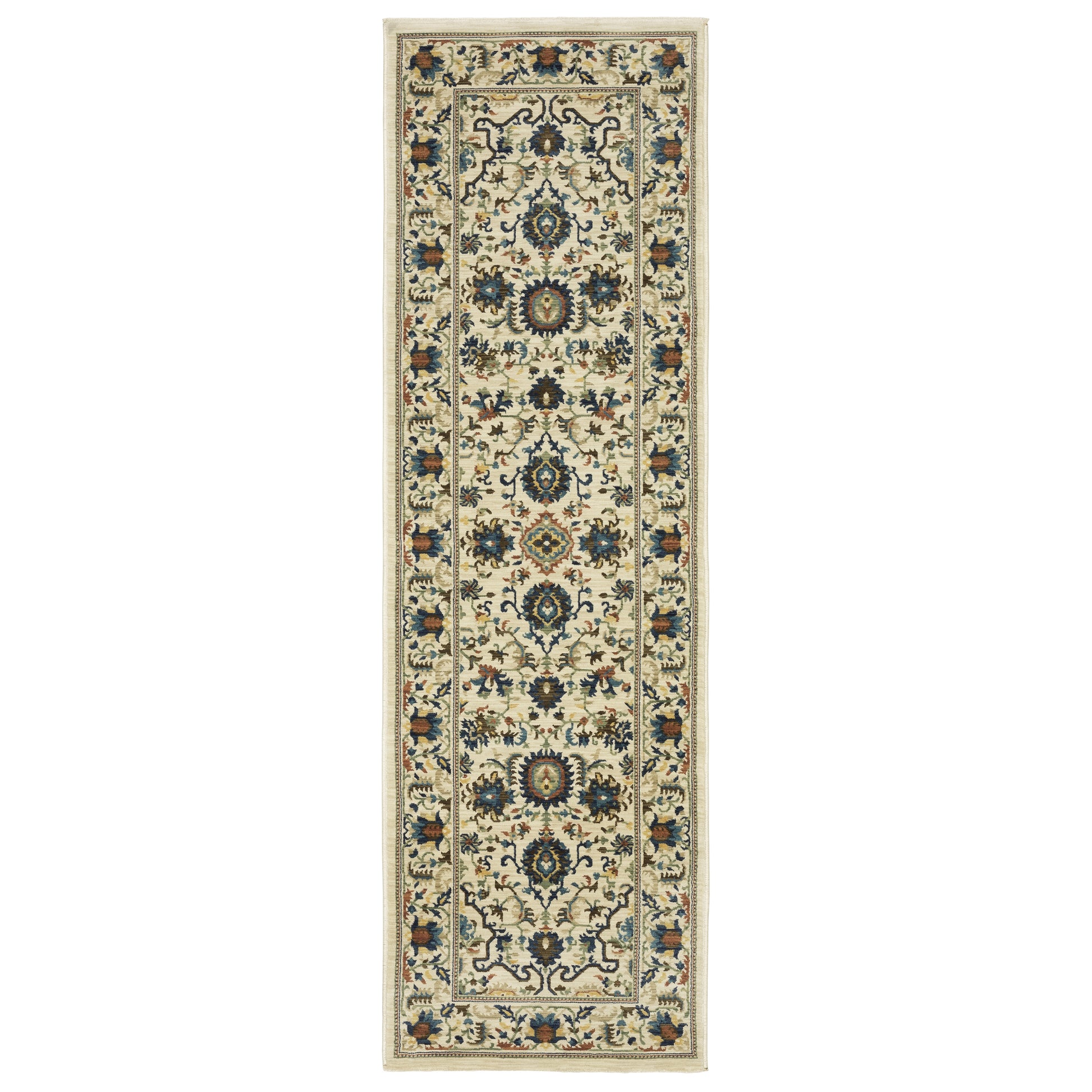Francesca FR10A Ivory Floral Rug