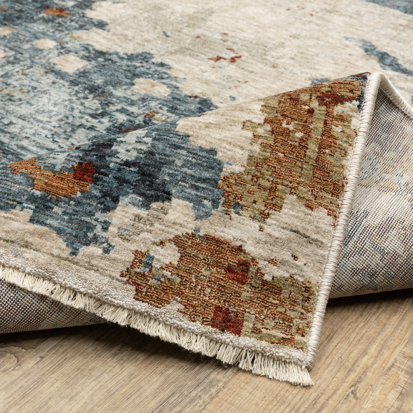 Hayden Abstract Beige/ Multi Cut Pile Rug