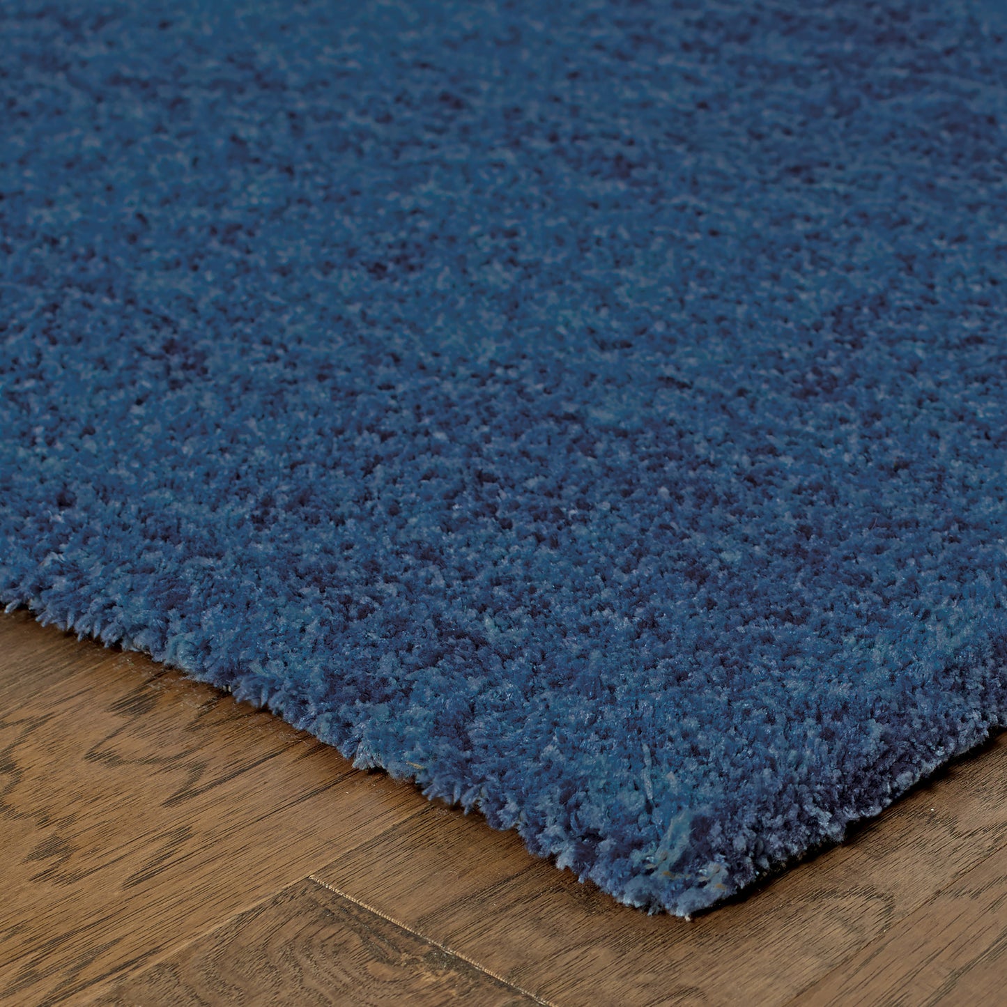Heavenly Shag Blue/ Blue Solid Cut Pile Rug