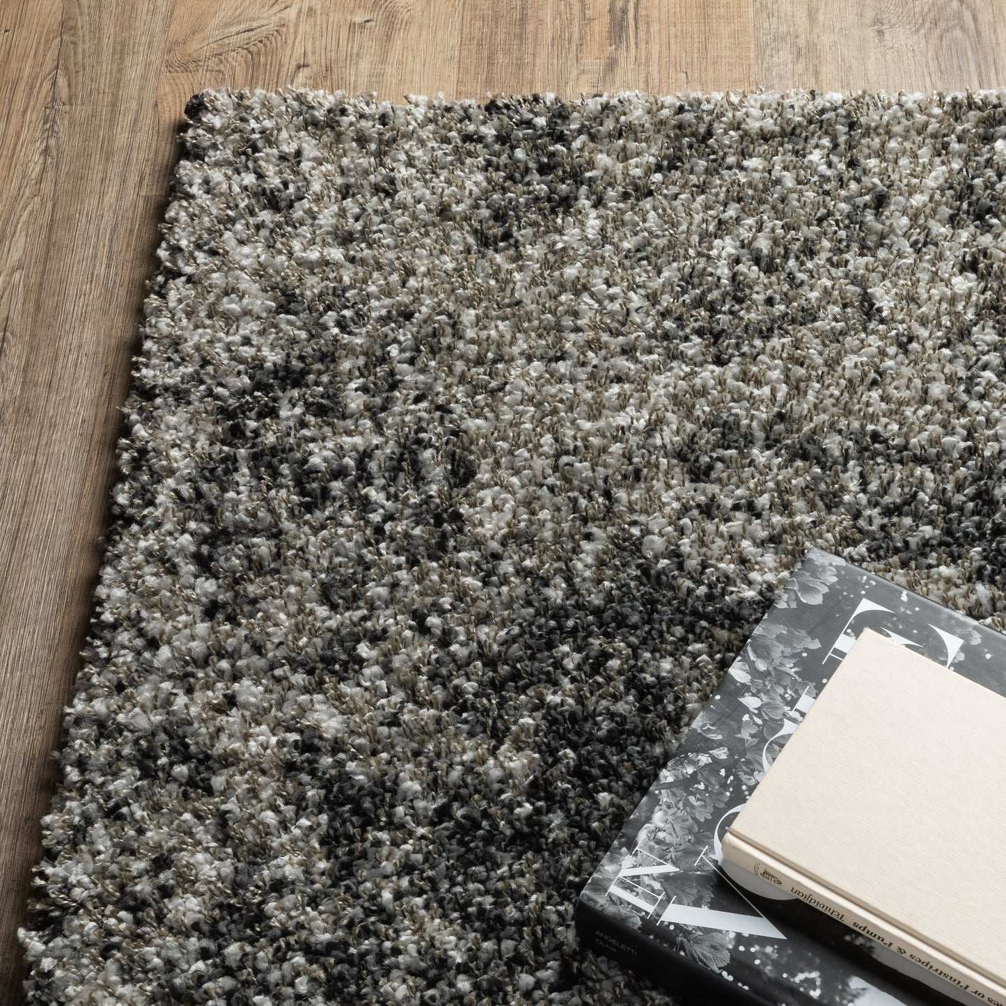Henderson Shag Grey/ Charcoal Abstract Cut Pile Rug