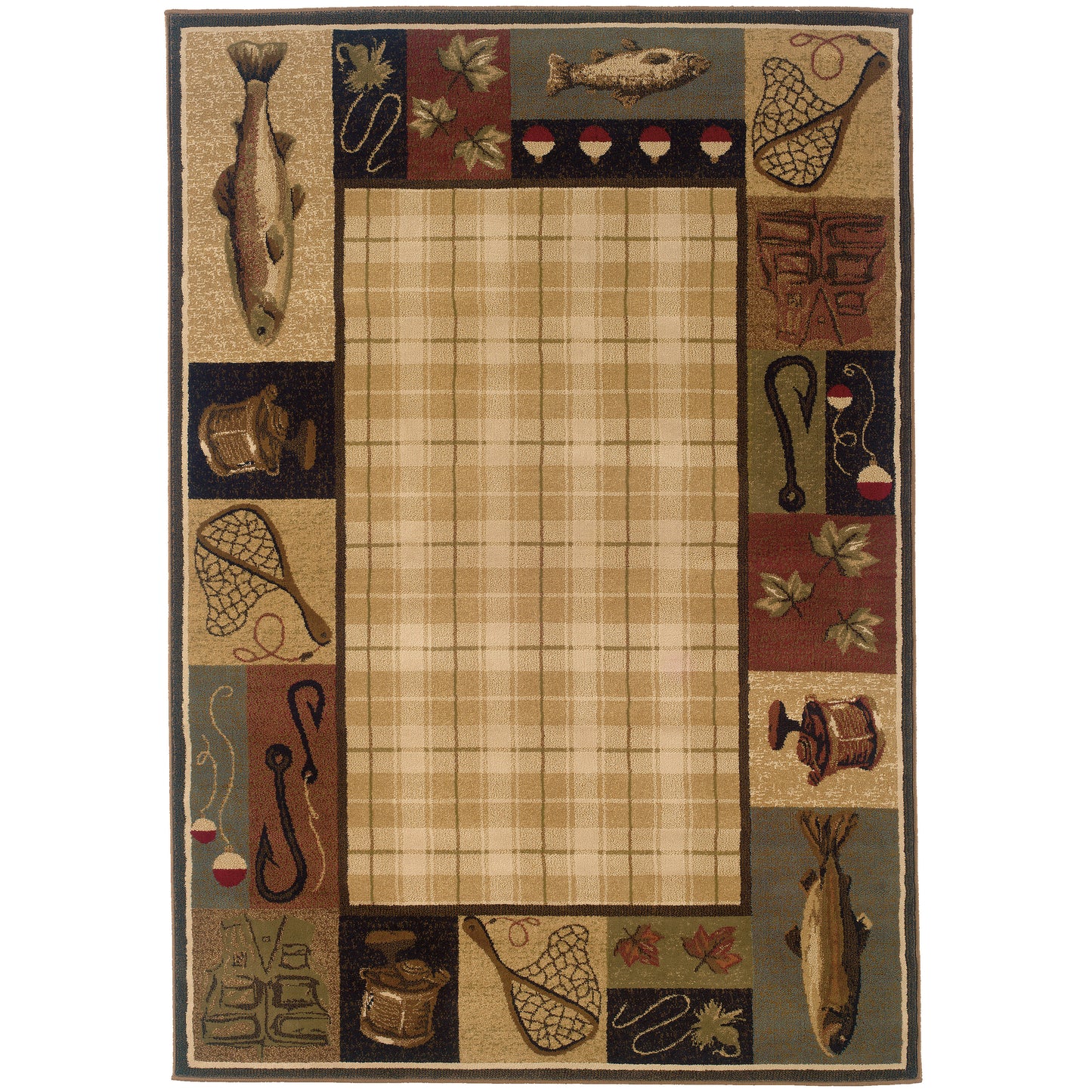Hudson 1065B Beige Southwest/Lodge Rug
