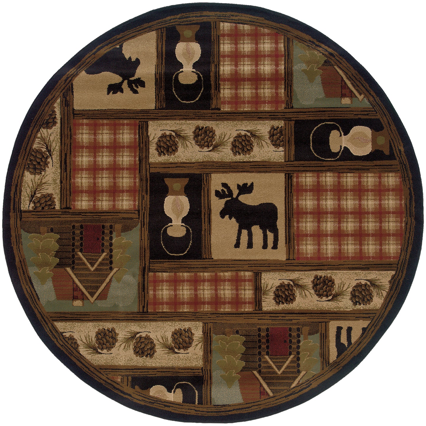 Hudson 1067A Brown Southwest/Lodge Rug