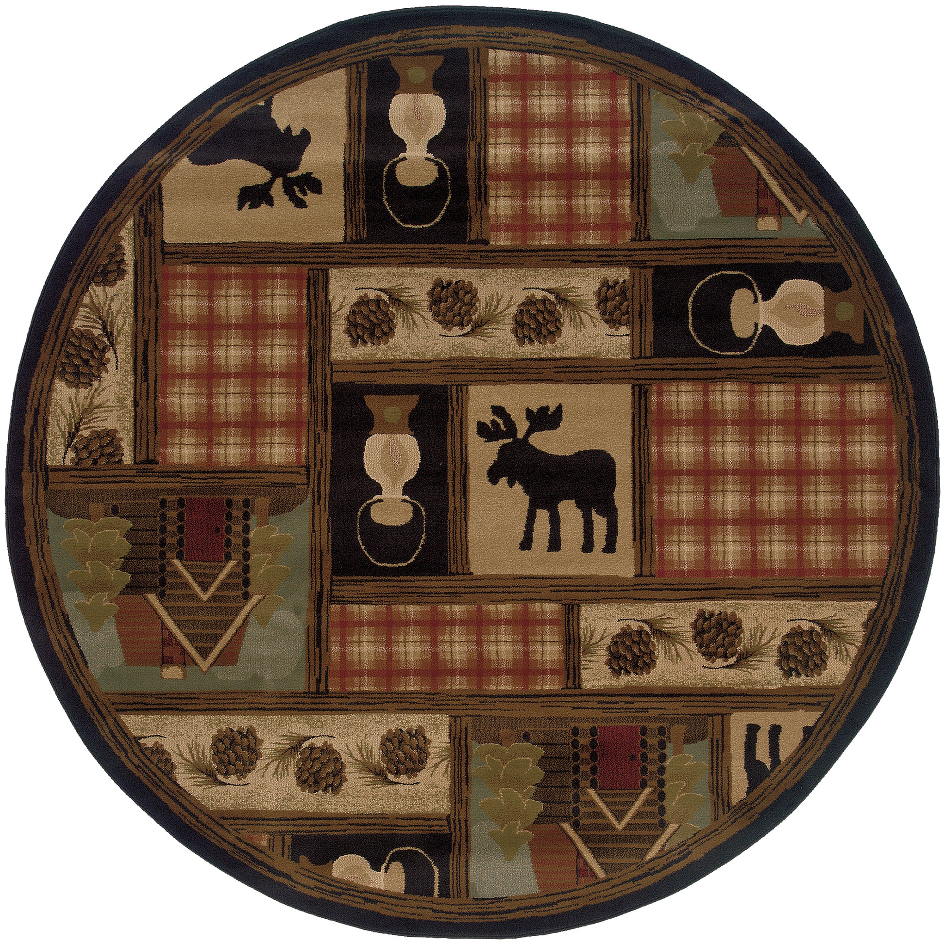 Hudson 1067A Brown Southwest/Lodge Rug