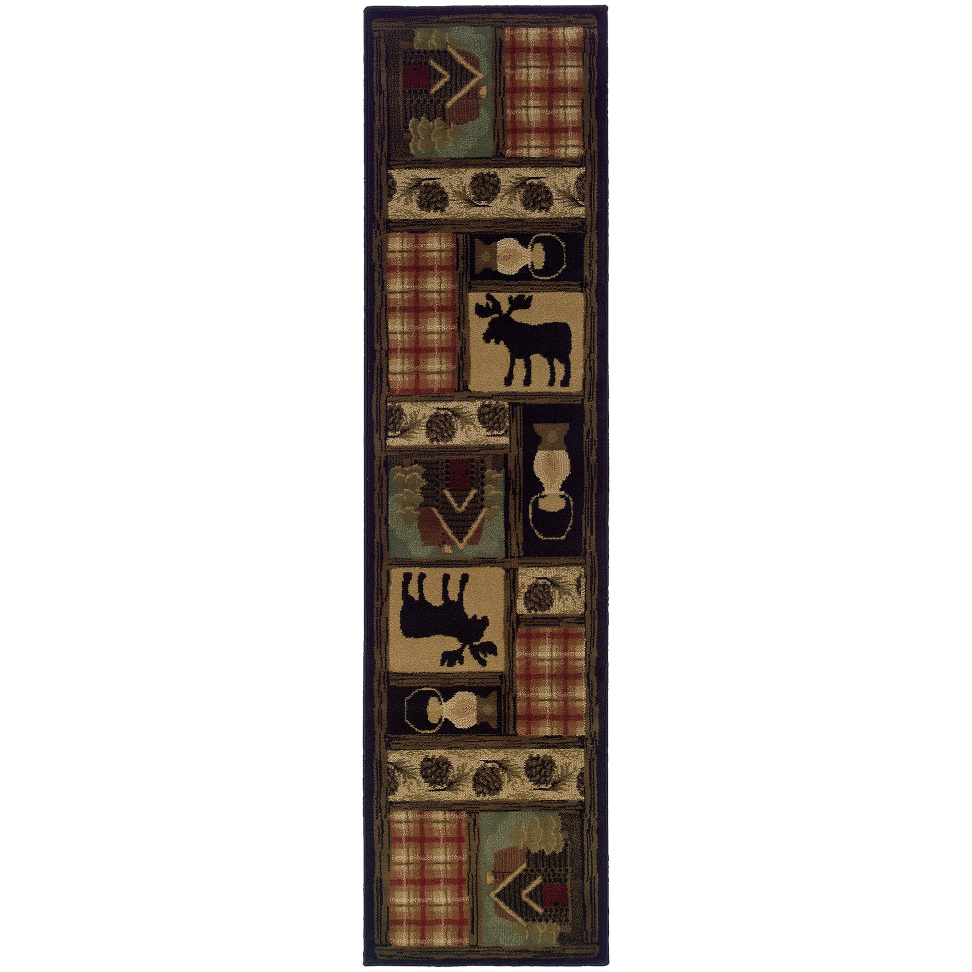 Hudson 1067A Brown Southwest/Lodge Rug