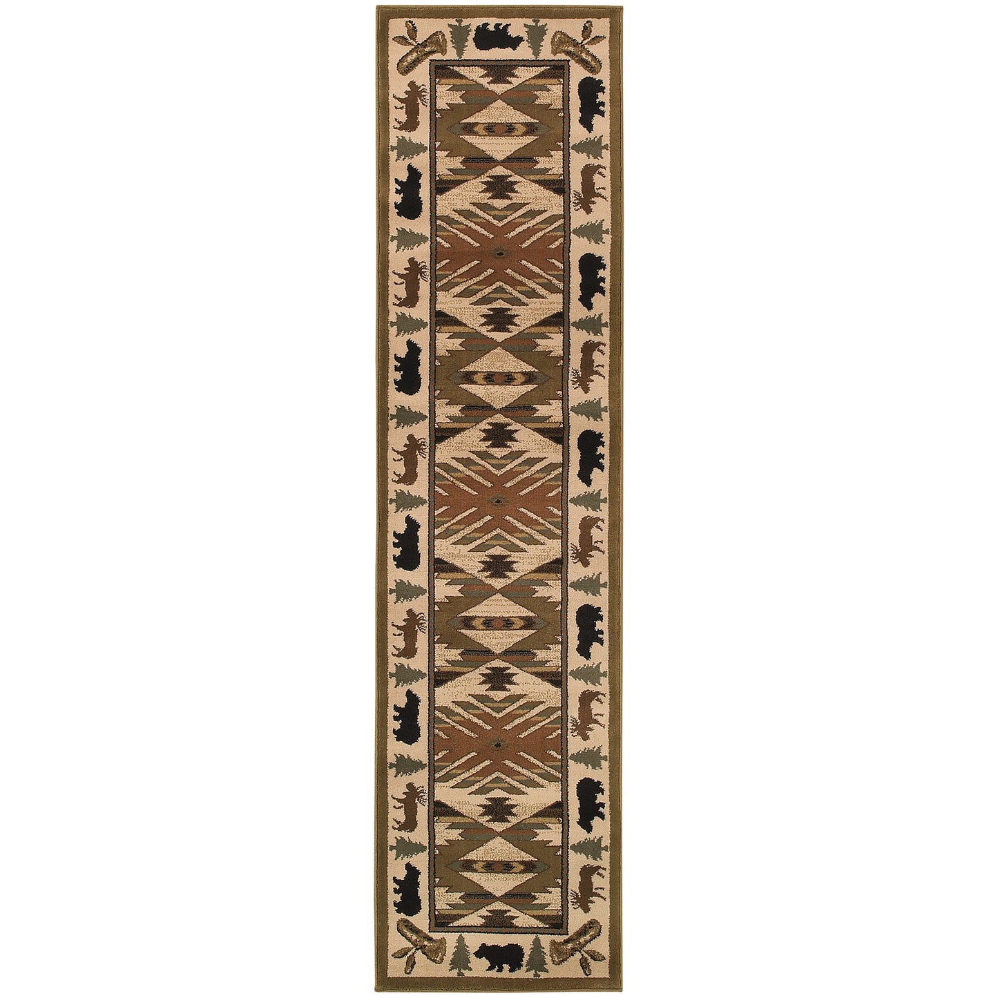 Hudson 1072A Ivory Southwest/Lodge Rug