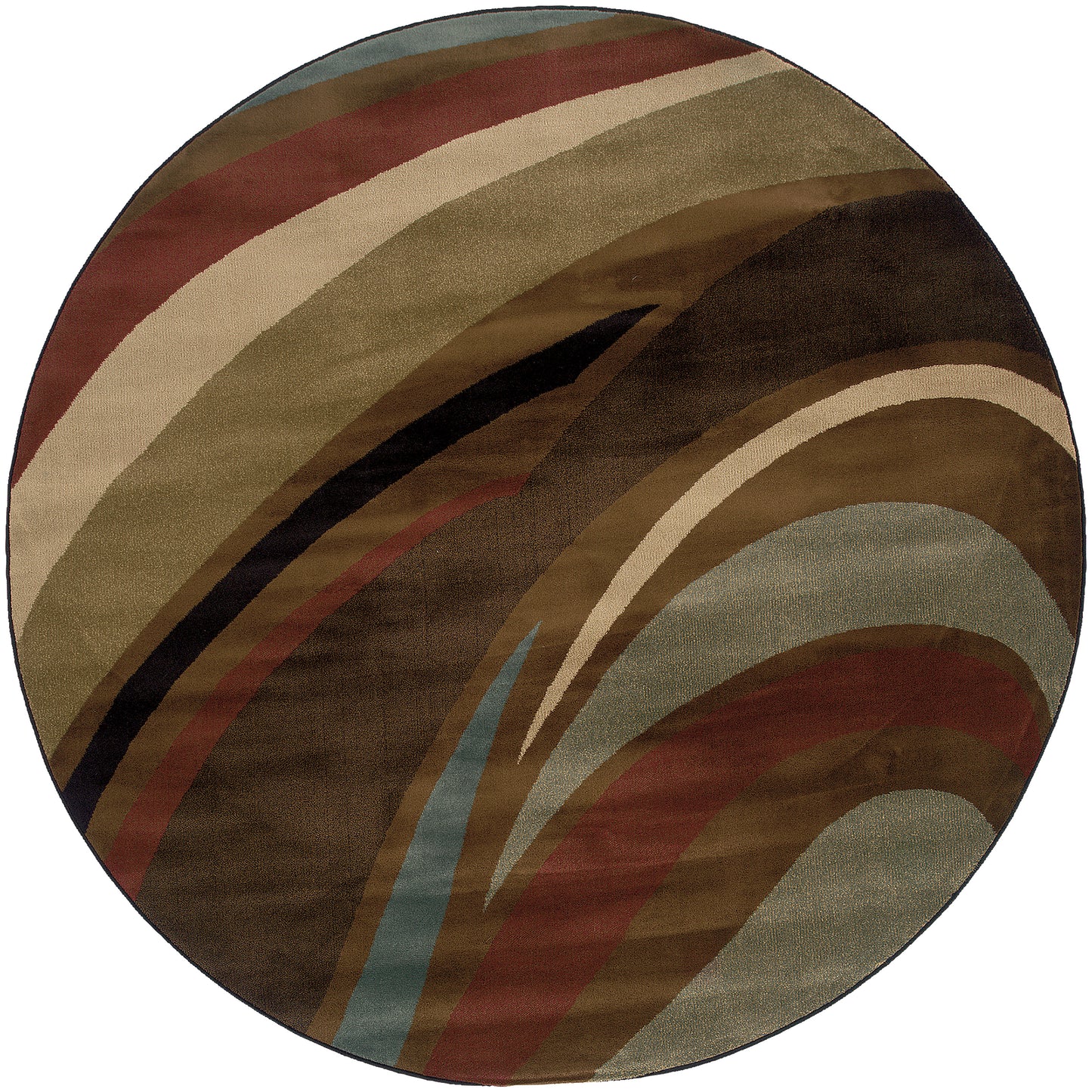 Hudson 2666F Brown Abstract Rug
