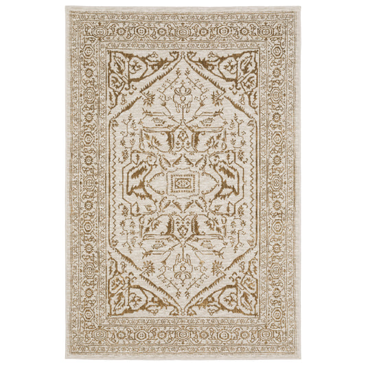 Intrigue INT03 Ivory Medallion Rug