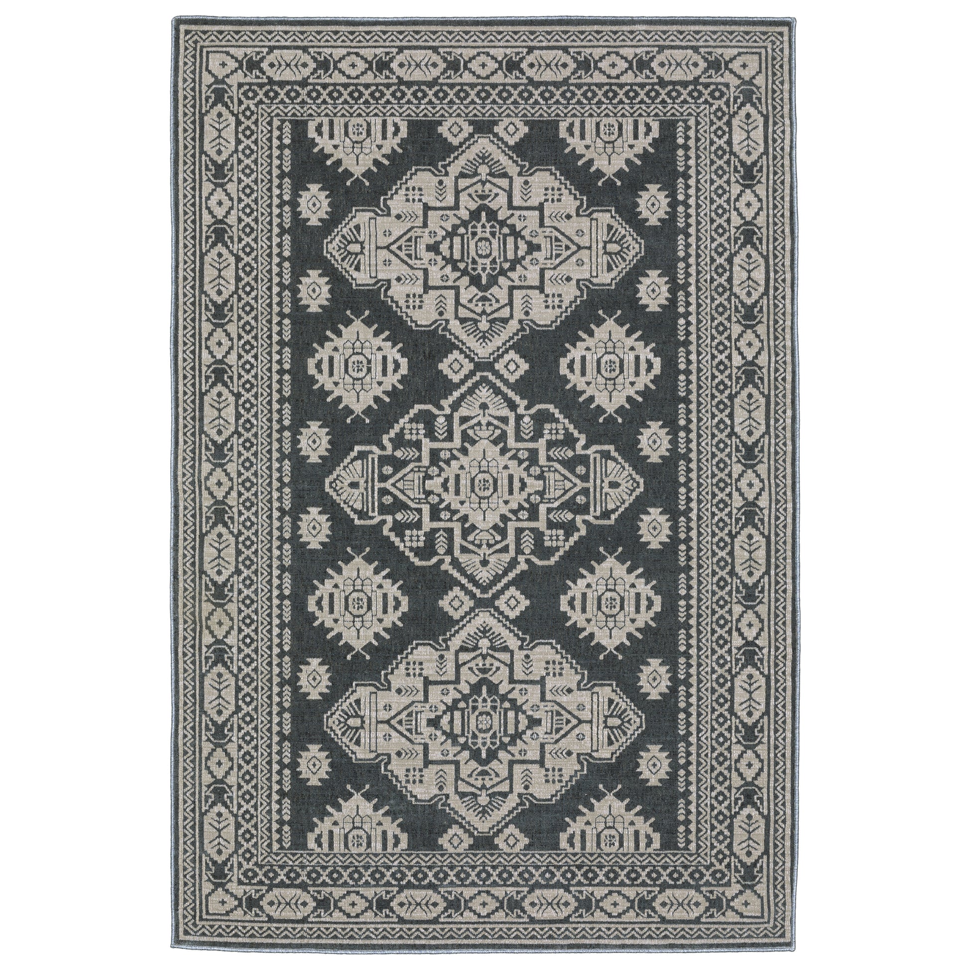 Intrigue INT05 Blue Medallion Rug