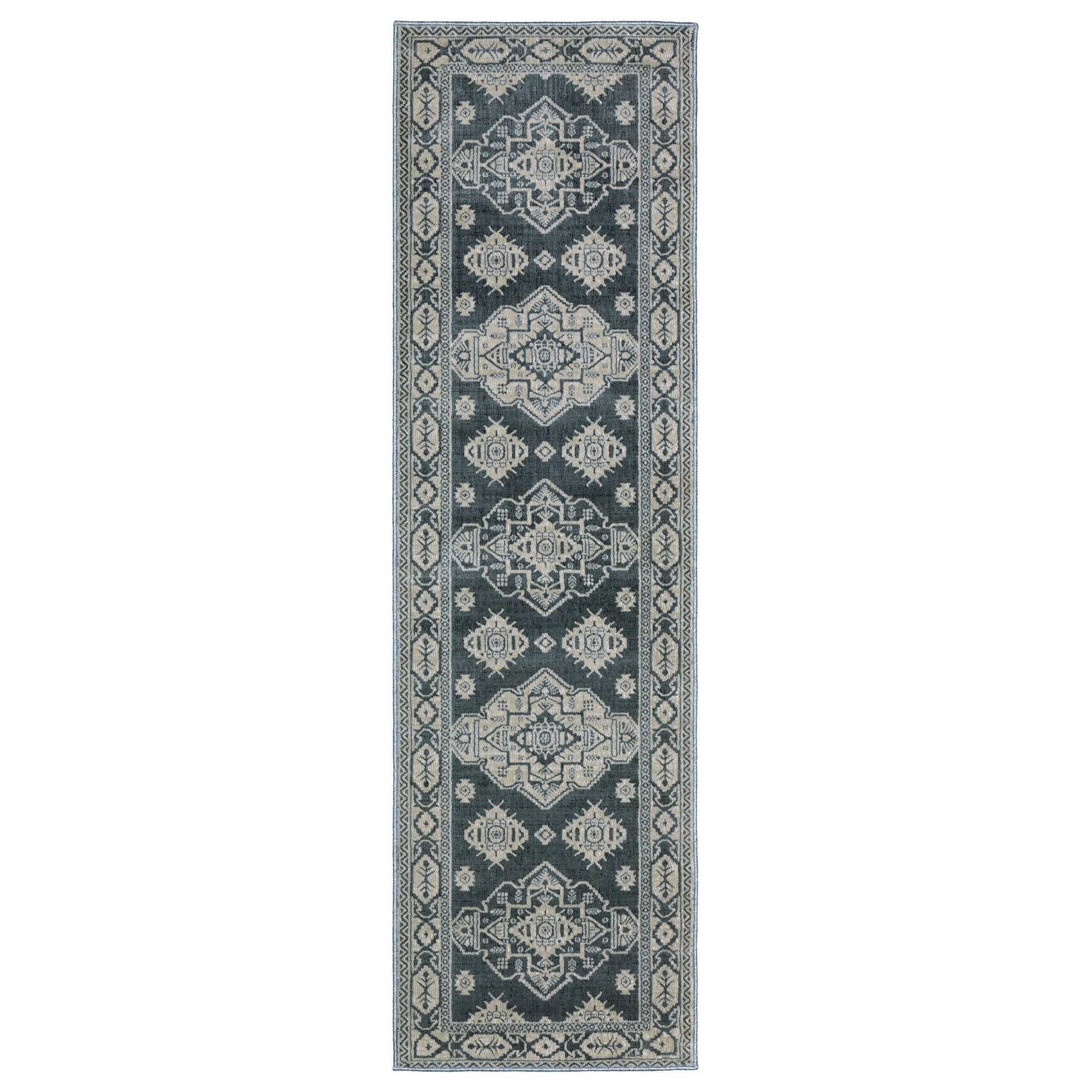 Intrigue INT05 Blue Medallion Rug