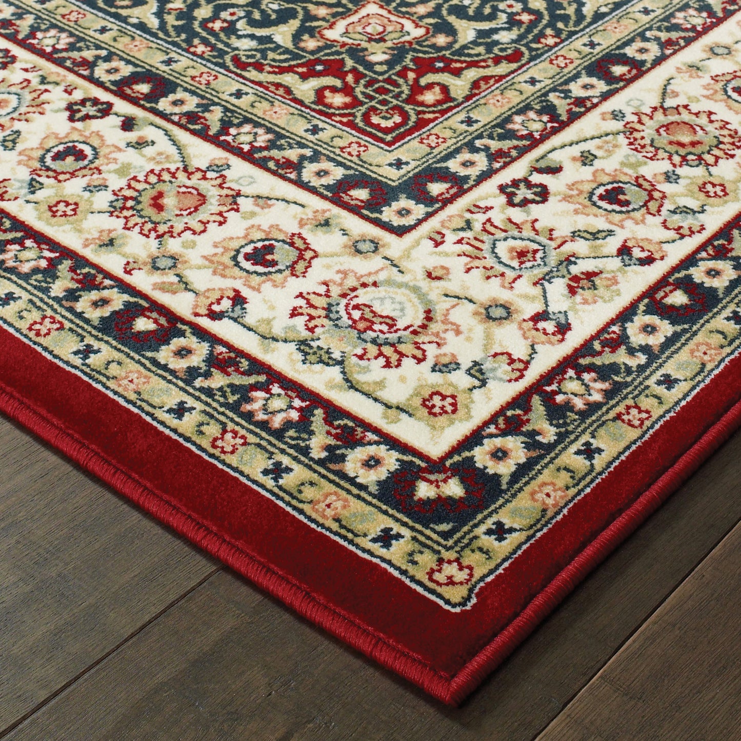Kashan 119N1 Red Medallion Rug