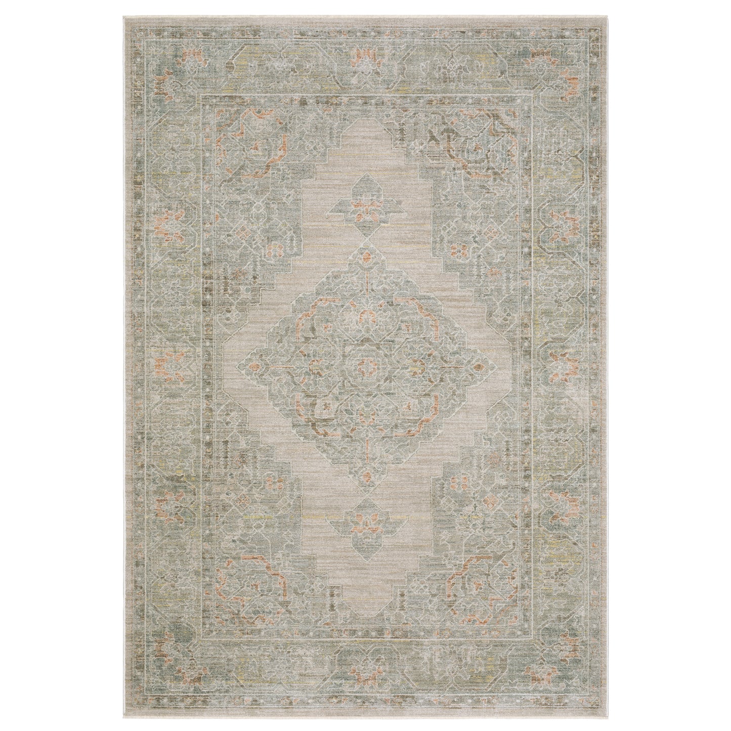 Keaton KEA02 Beige Medallion Rug
