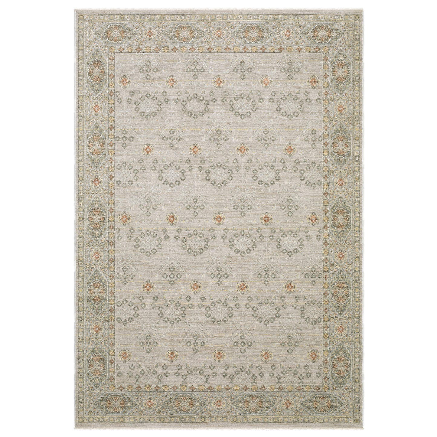 Keaton KEA09 Beige Floral Rug