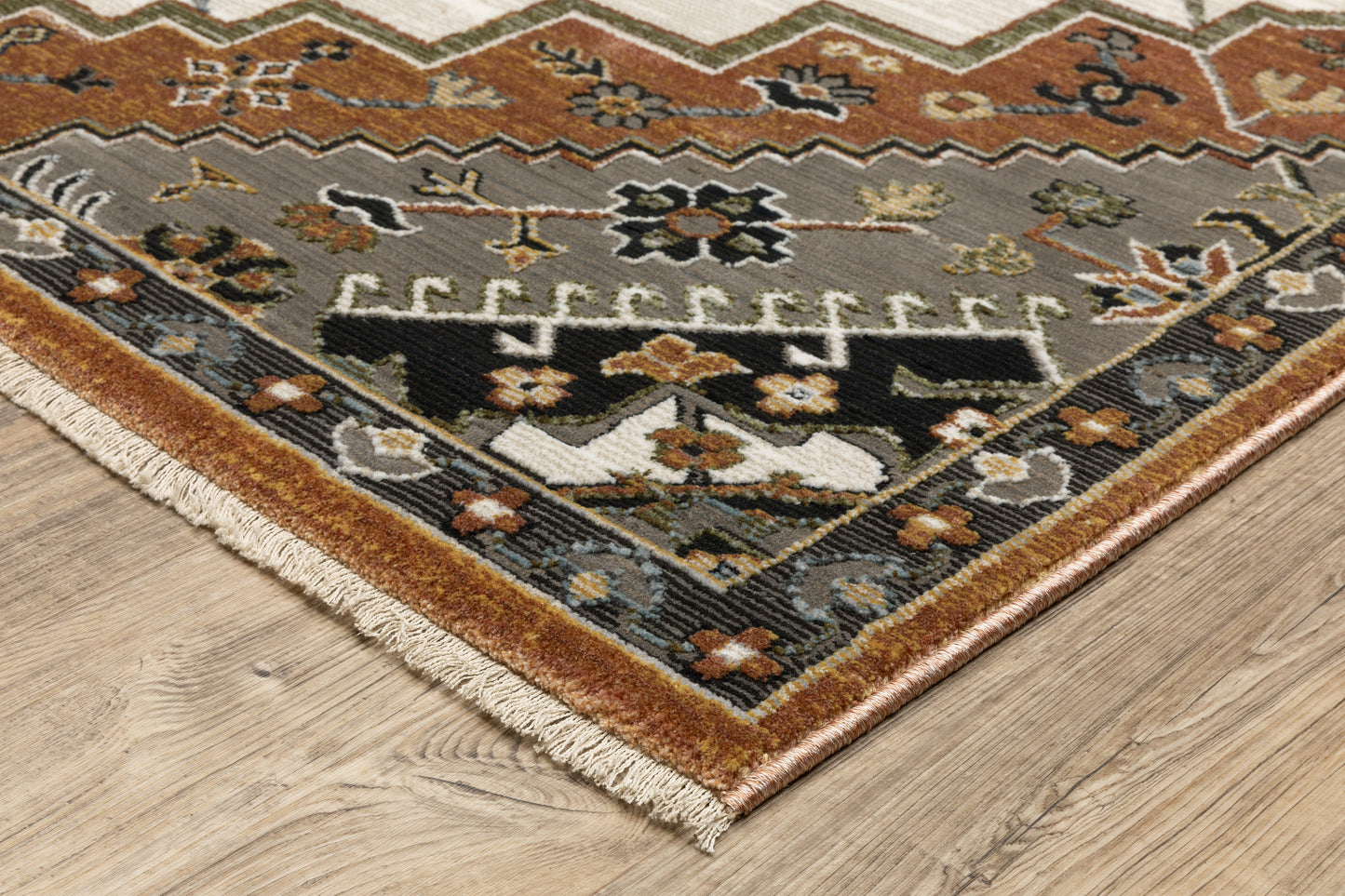 Keira KEI03 Rust Medallion Rug
