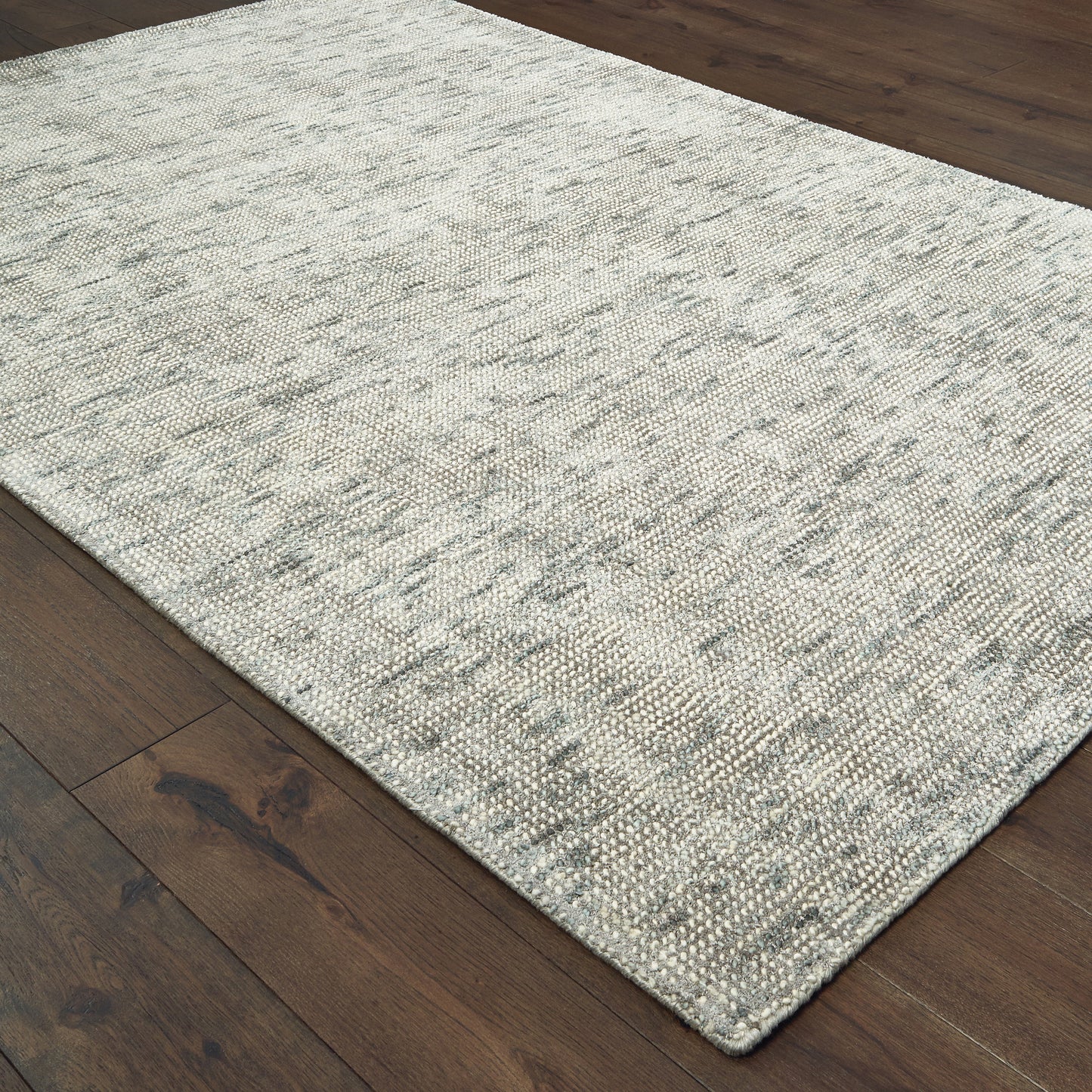 Lucent Solid Stone/ Grey Mixed Pile Rug
