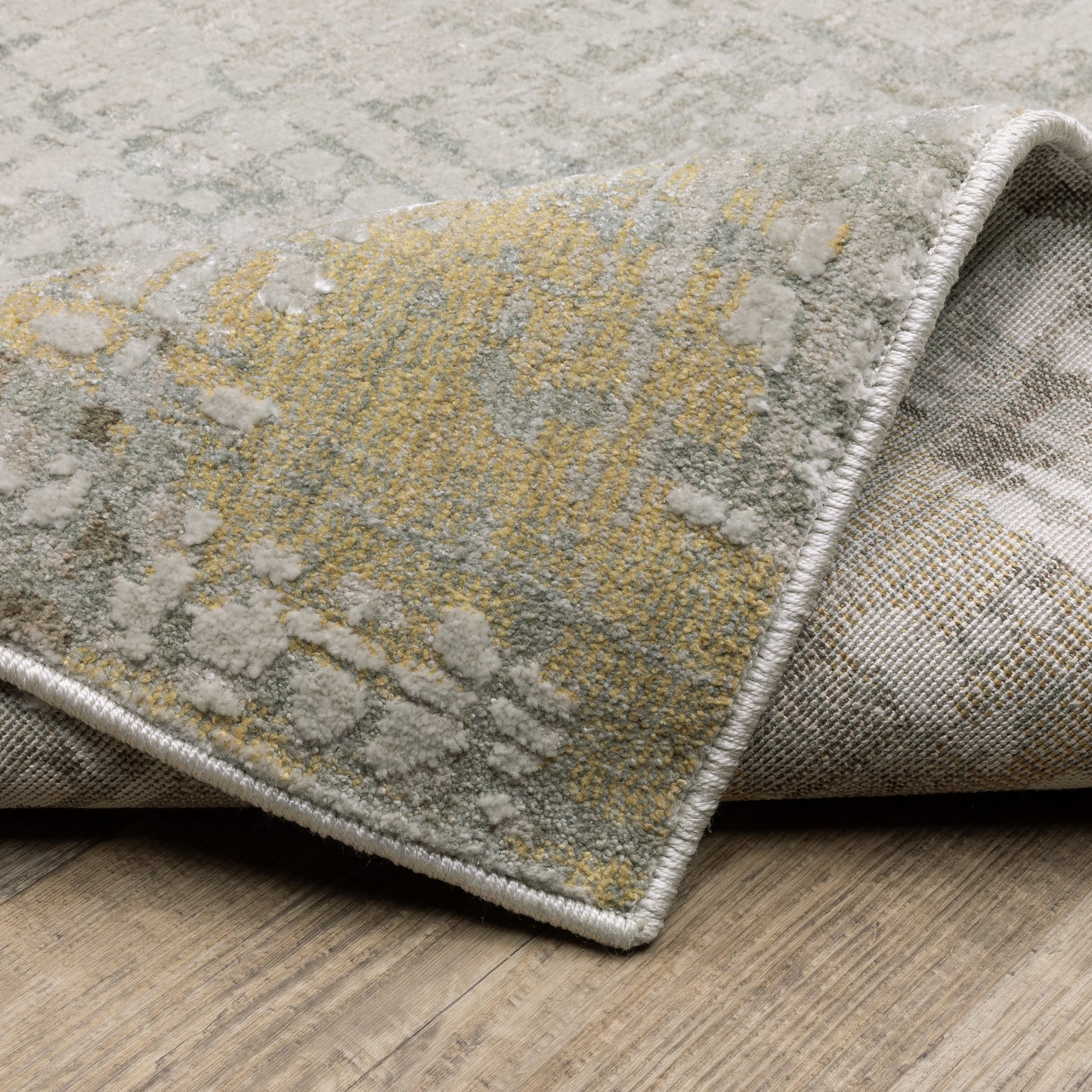 Mallory Distressed Beige/ Multi Abstract Cut Pile Rug