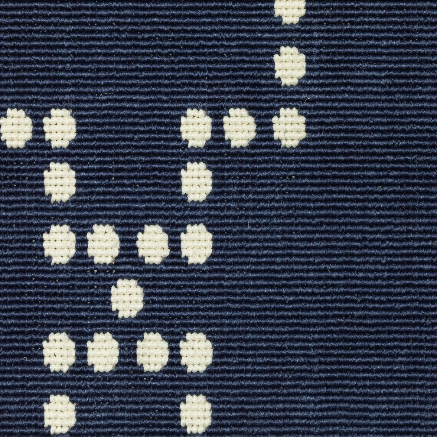 Marina Lattice Navy/ Ivory Outdoor Loop Pile Rug
