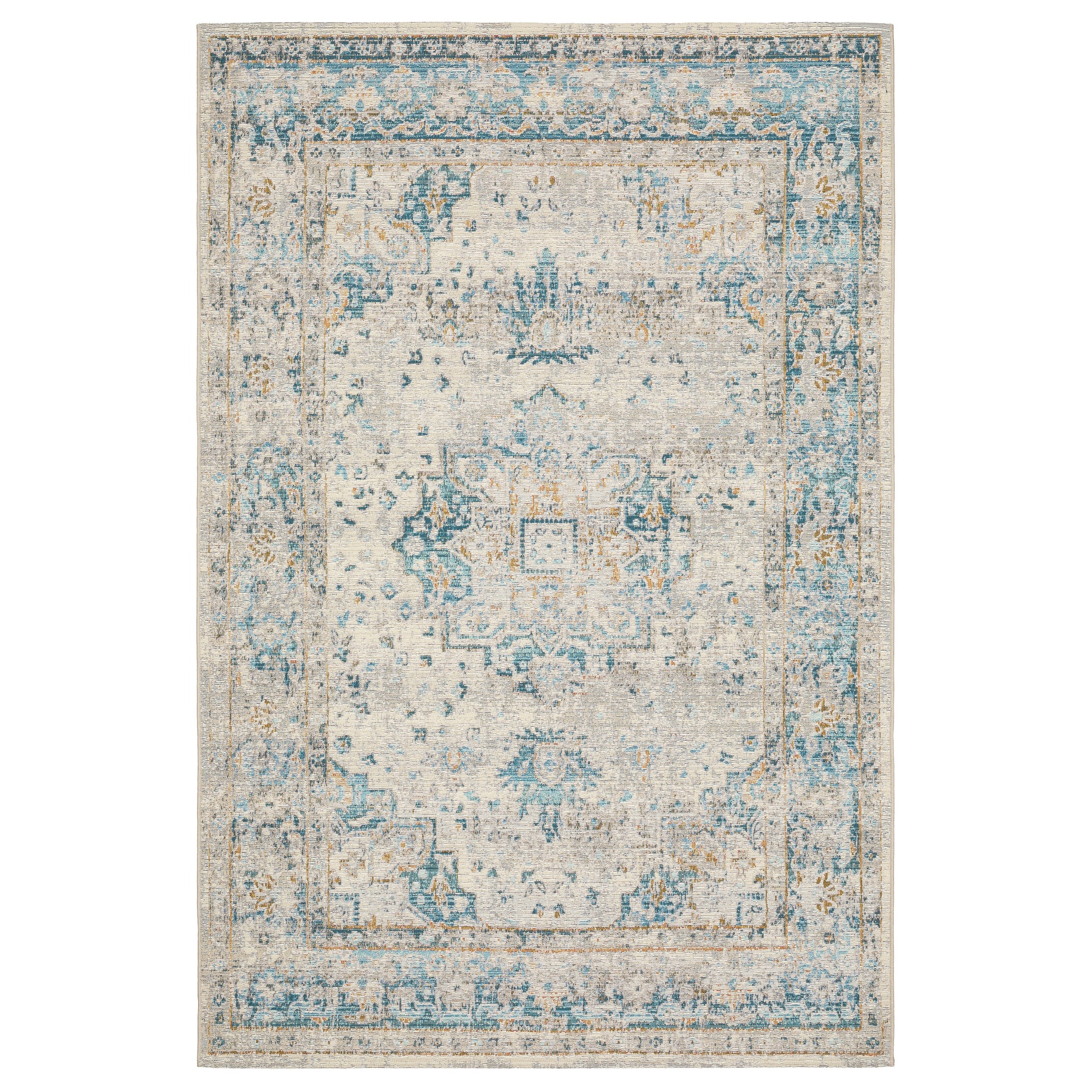 Naples 1221X Ivory Distressed Rug