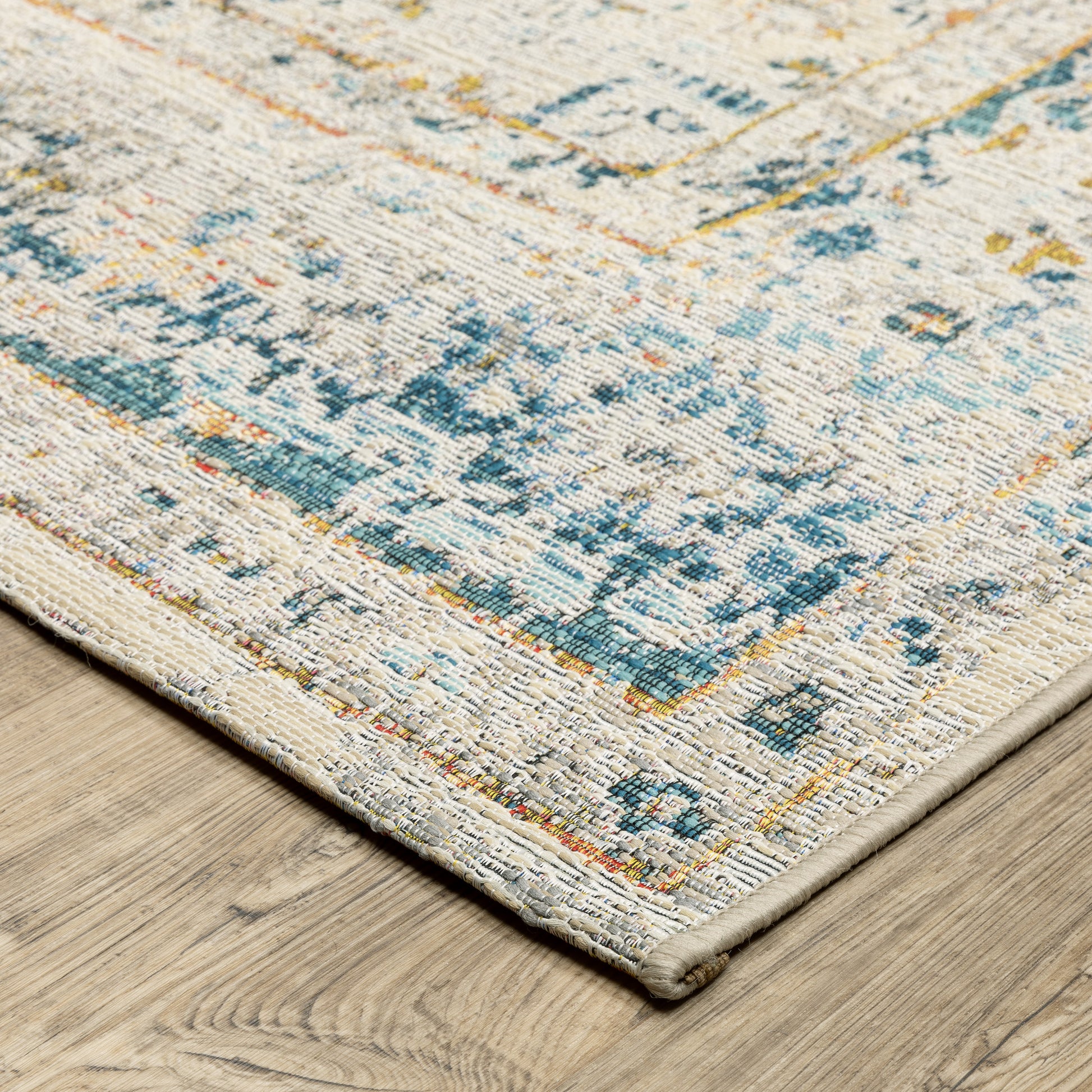 Naples 1221X Ivory Distressed Rug