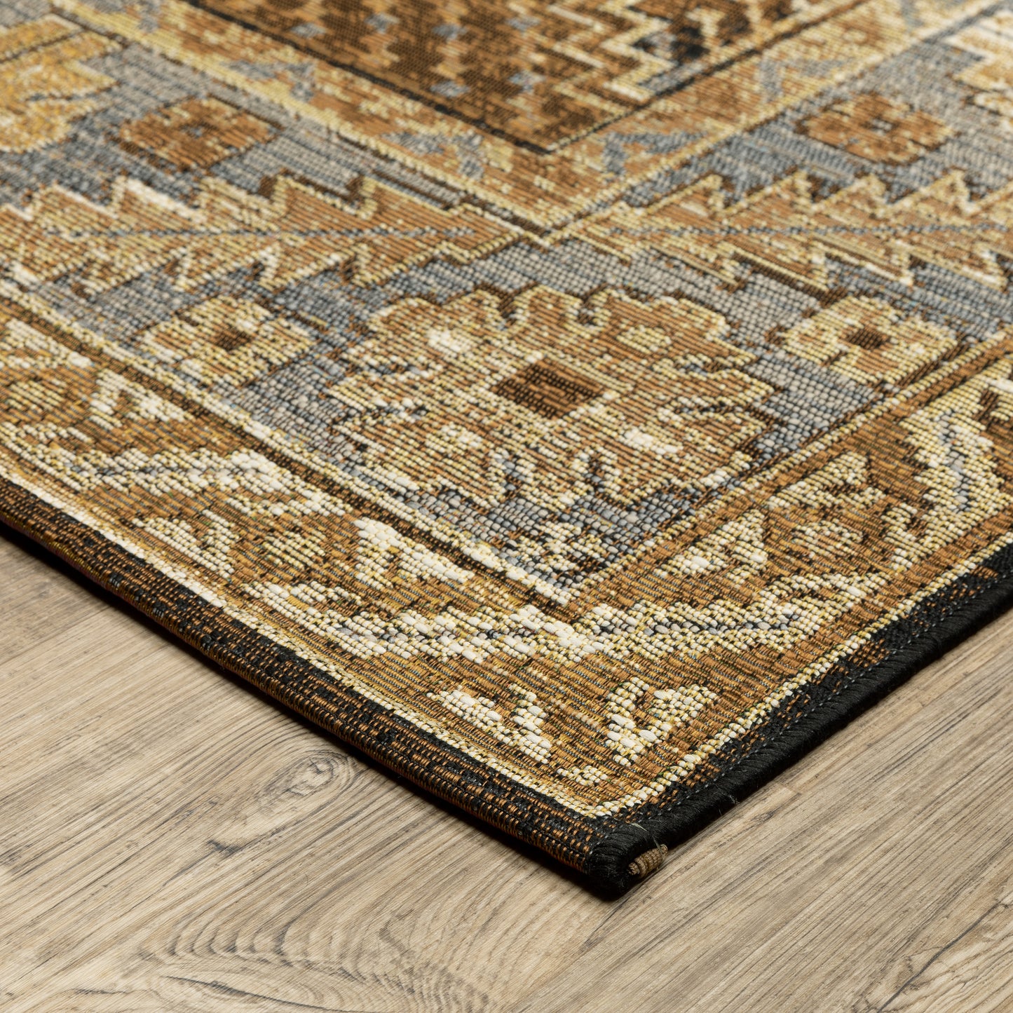 Naples 1441X Brown Medallion Rug
