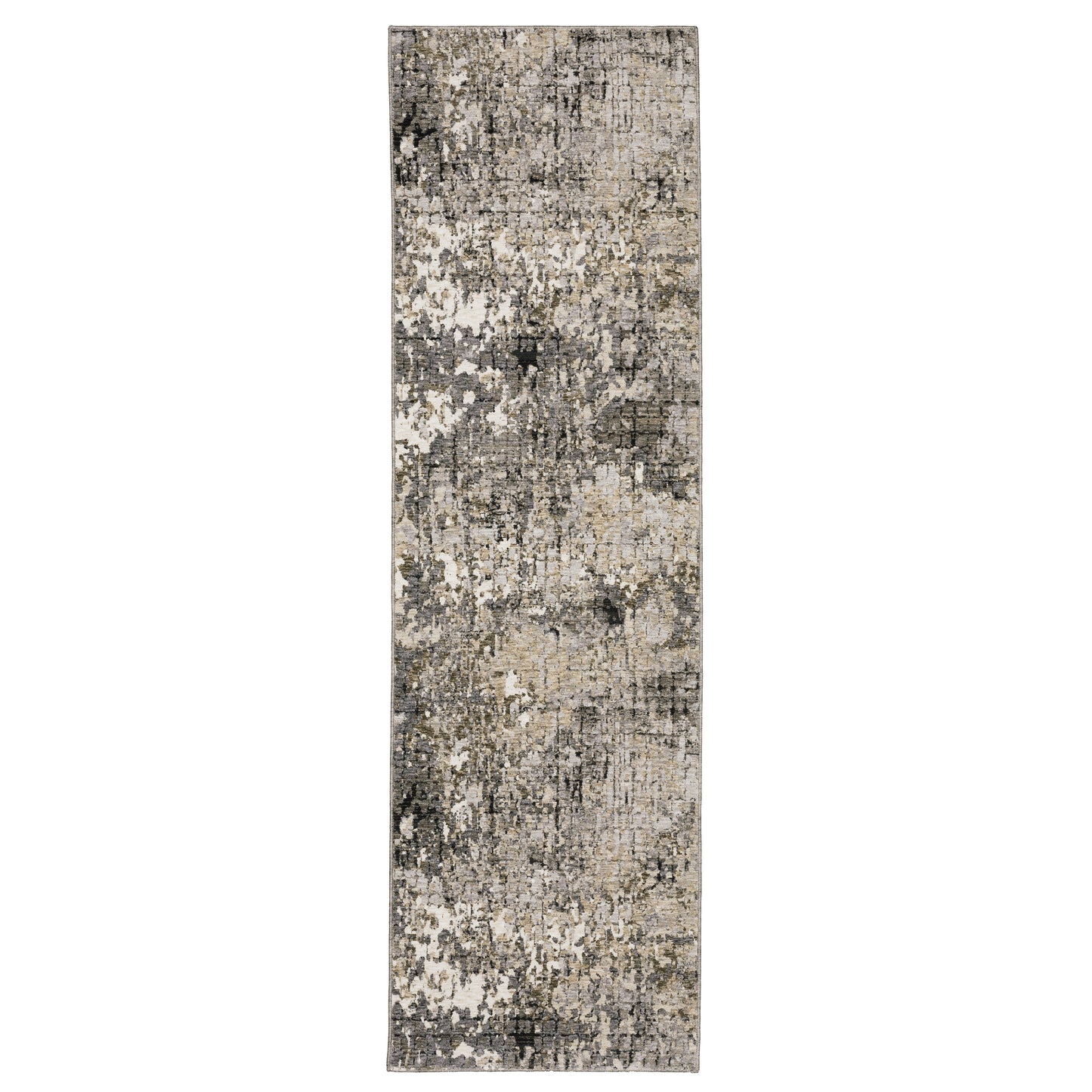 Nebulous 091D9 Grey Distressed Rug