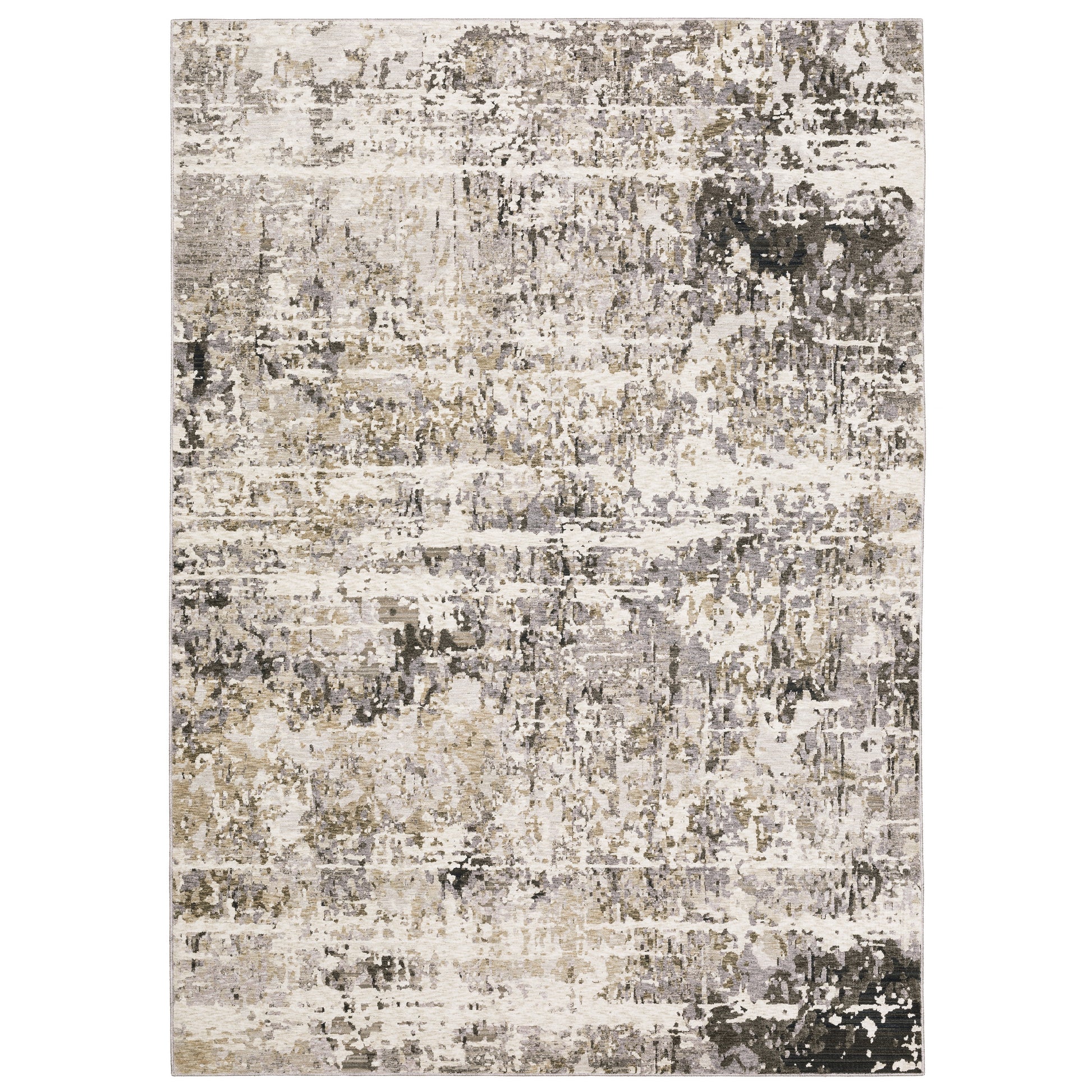 Nebulous 091L9 Grey Distressed Rug