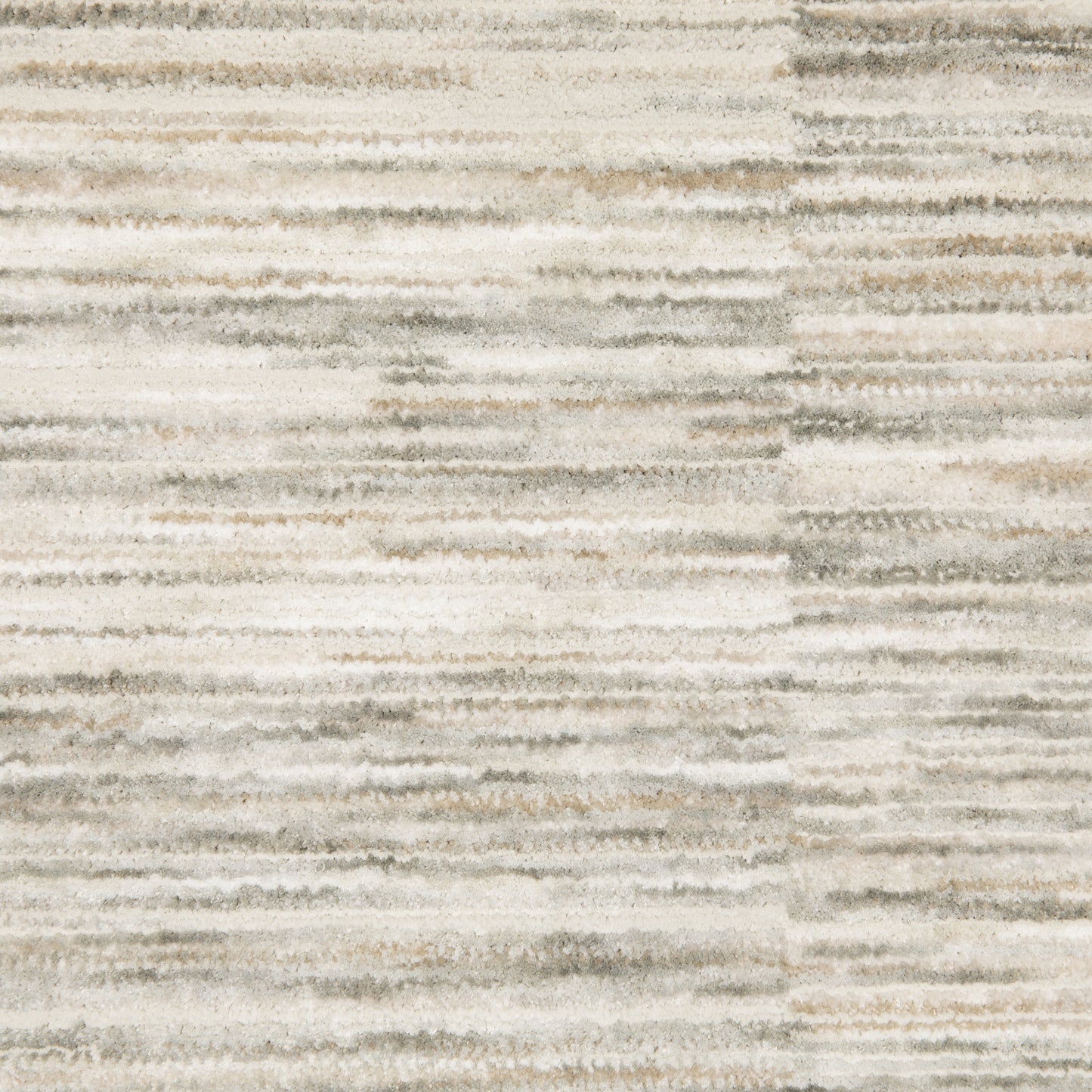 Soho Distressed Beige/ Ivory Stripe Cut Pile Rug