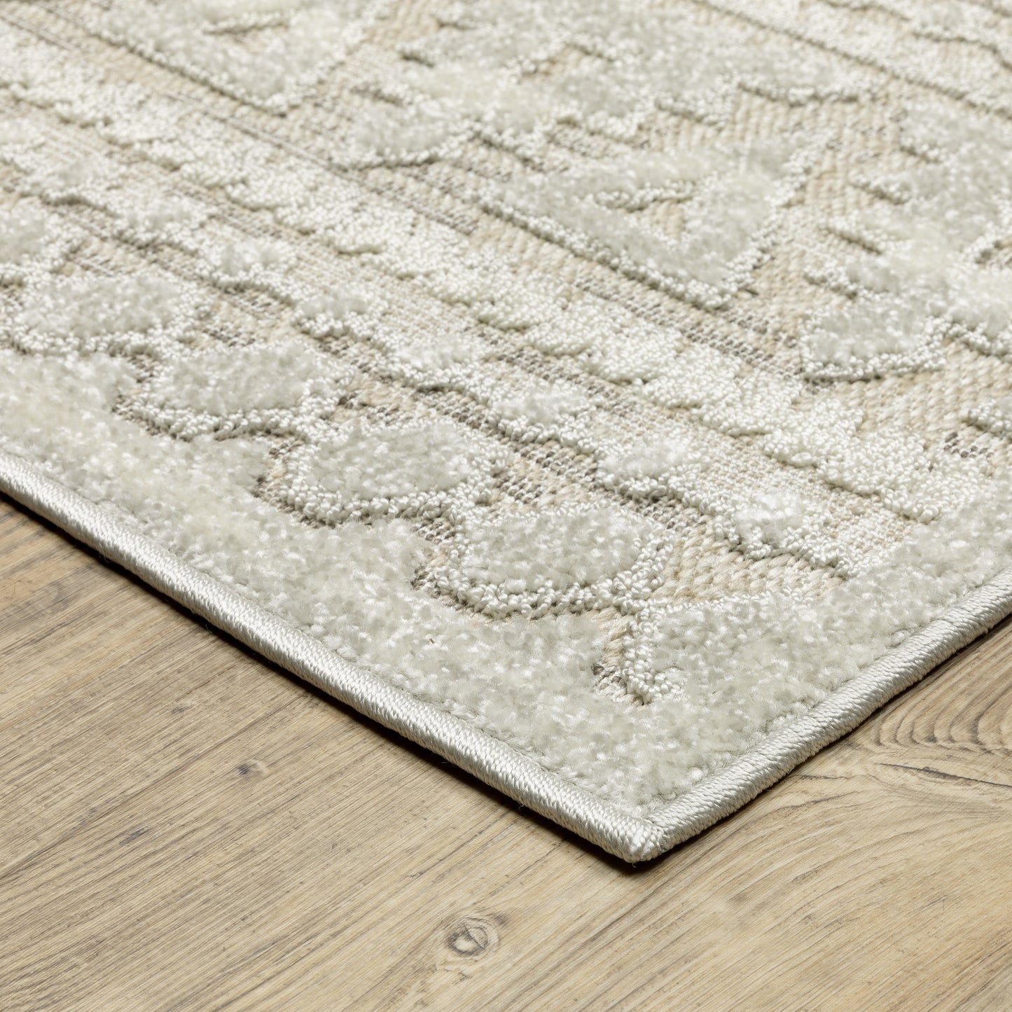 Tangier TAN01 Beige Distressed Rug