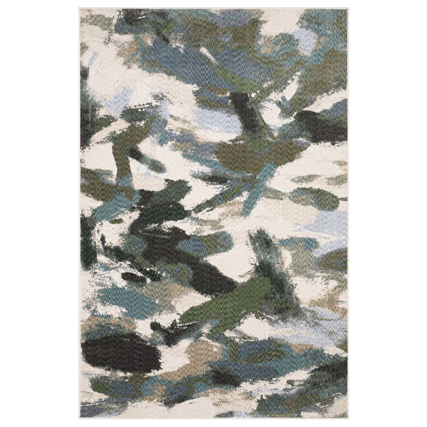 Tisdell TIS04 Blue Abstract Rug