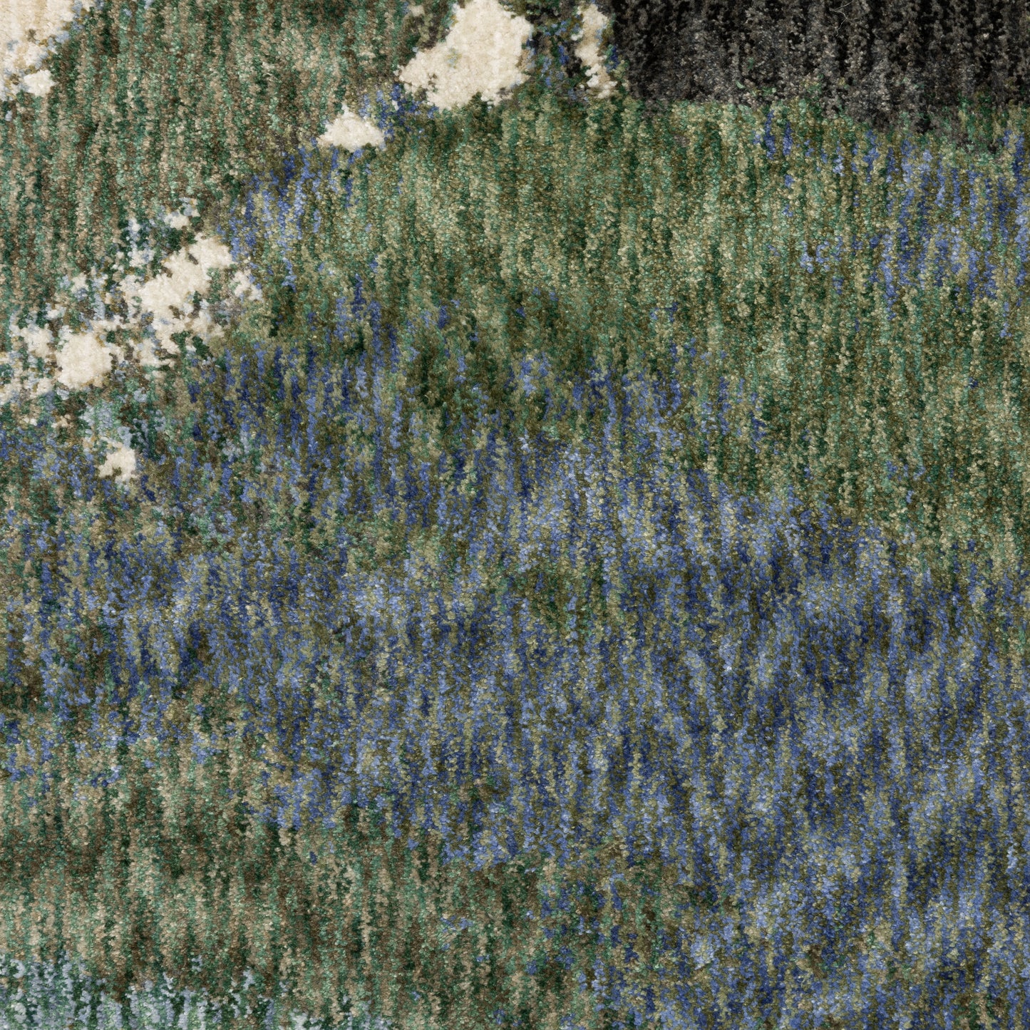 Tisdell Abstract Blue/ Green Cut Pile Rug
