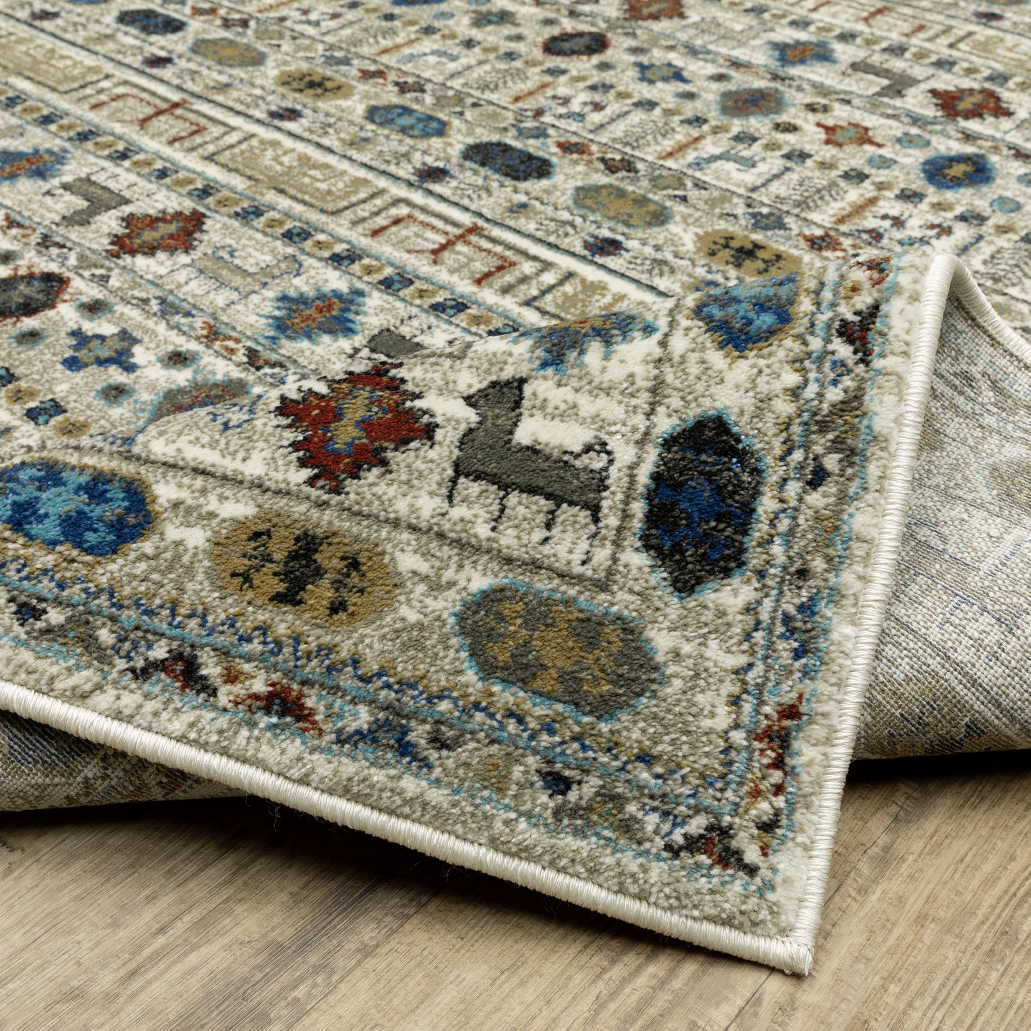 Venice Southwest/Lodge Ivory/ Multi Cut Pile Rug