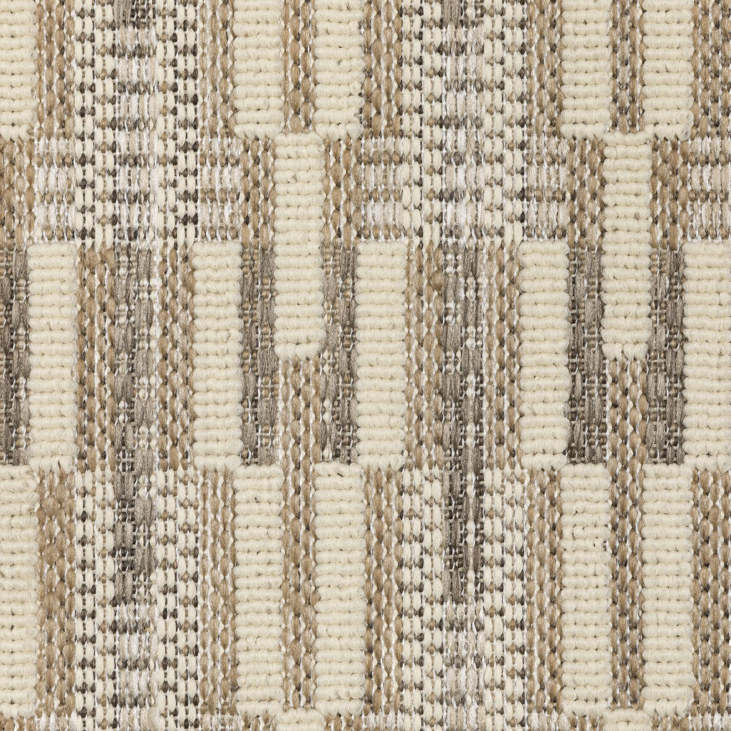 Zarina Geometric Beige/ Ivory Flat Weave Rug