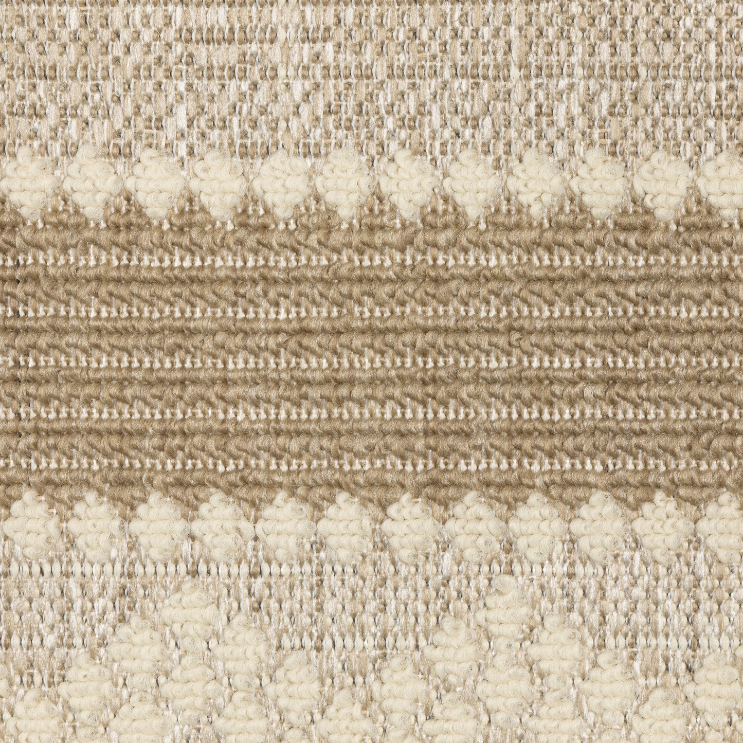 Zarina Geometric Beige/ Brown Medallion Flat Weave Rug