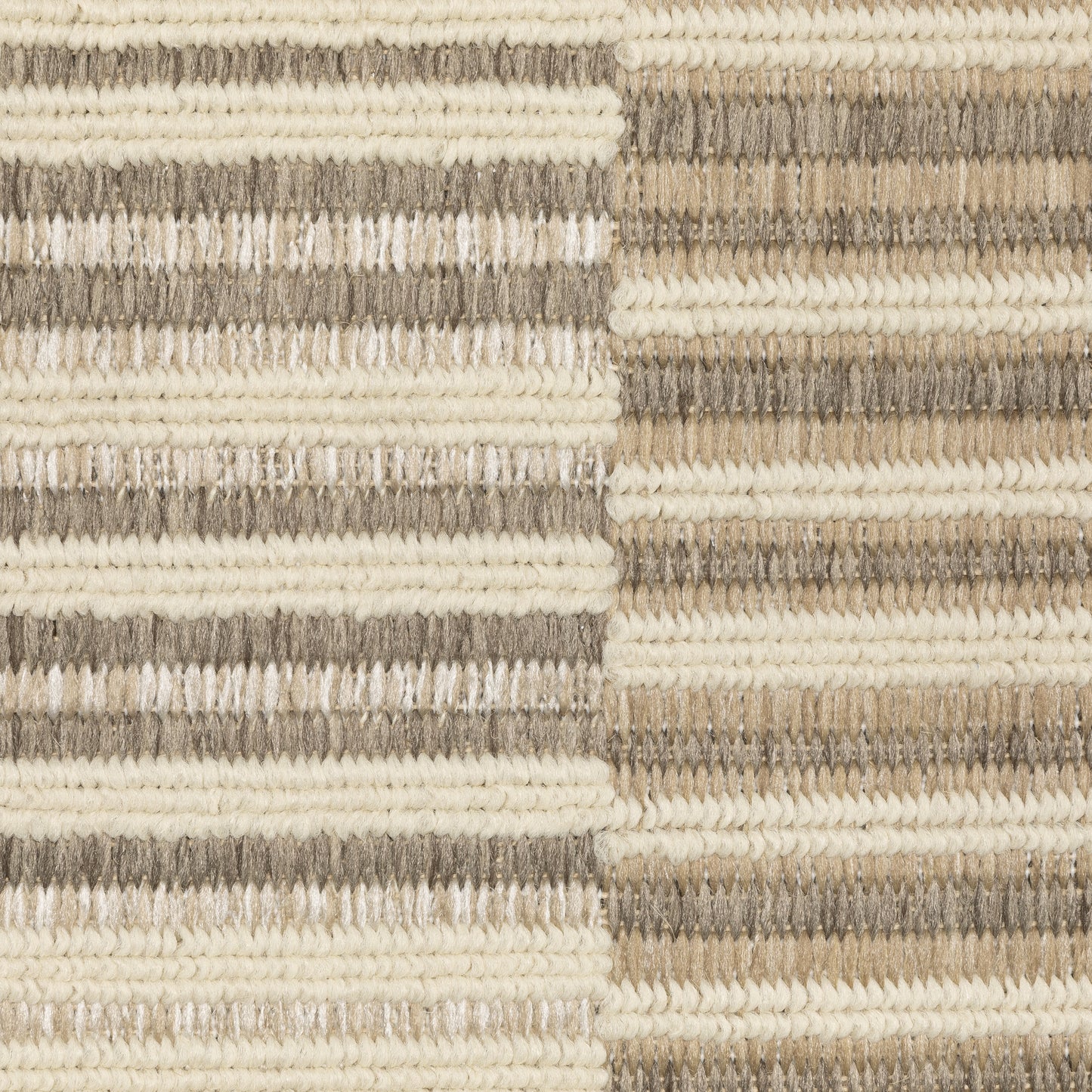 Zarina Stripe Beige/ Ivory Geometric Flat Weave Rug