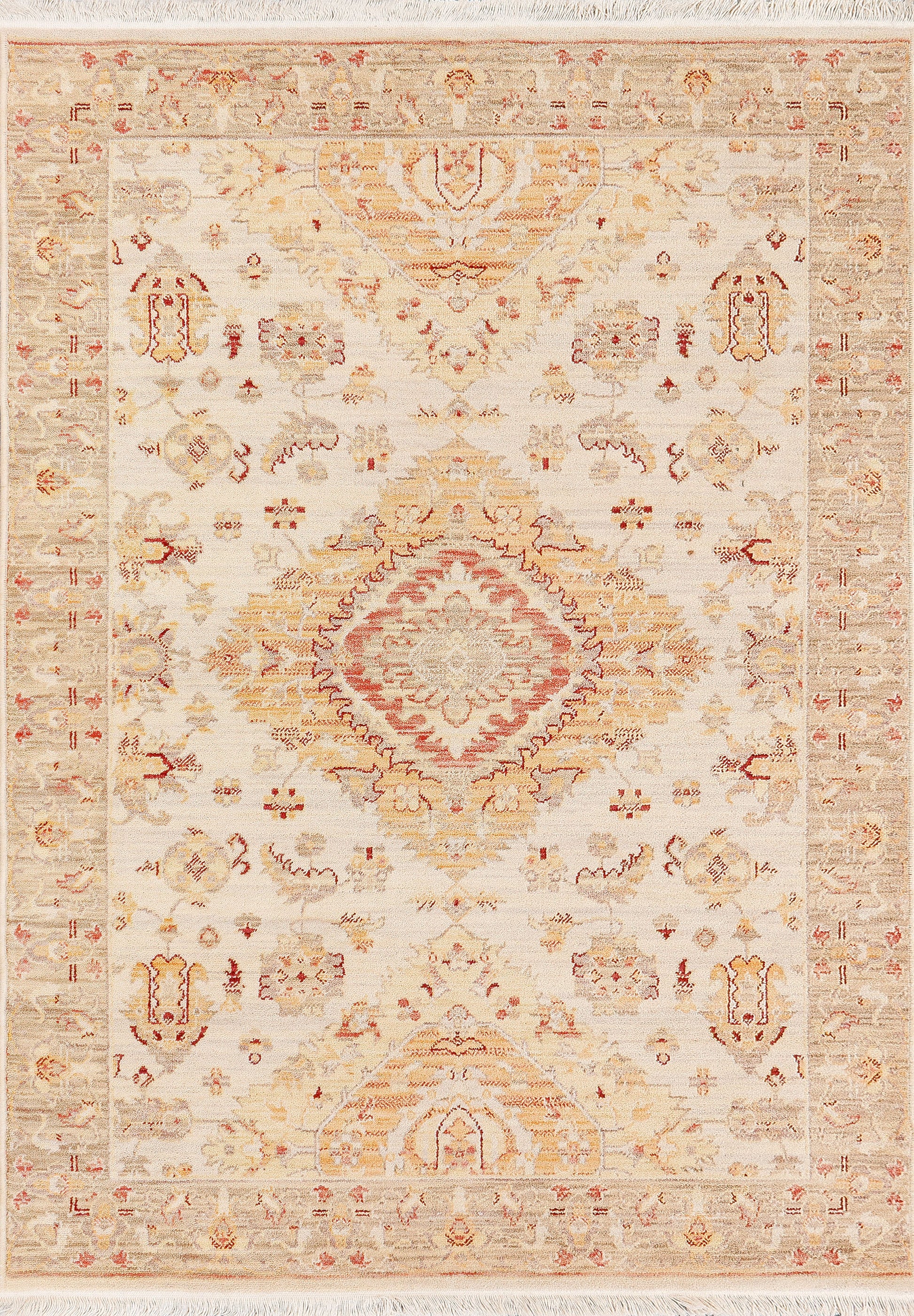 WADE 18602 Taupe/Rust/Multi