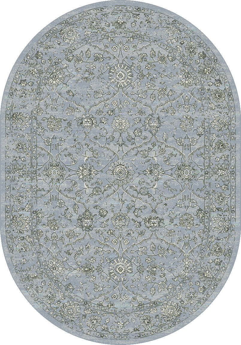 ANCIENT GARDEN 57136 STEEL BLUE/CREAM