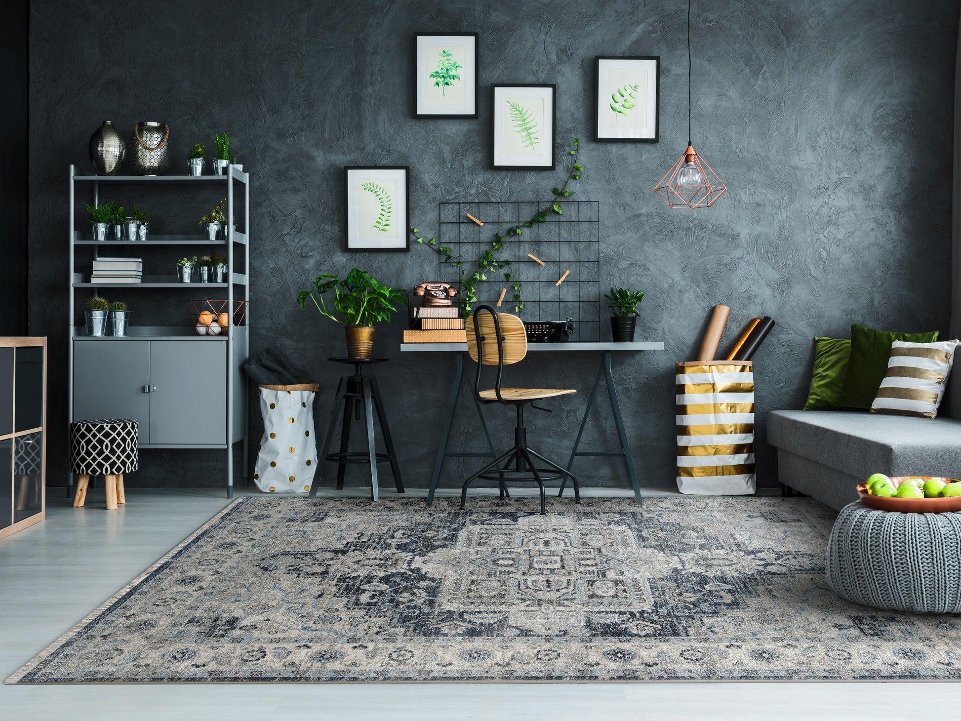 JUNO 2.2X7.5 6882-590 DARK BLUE/CREAM
