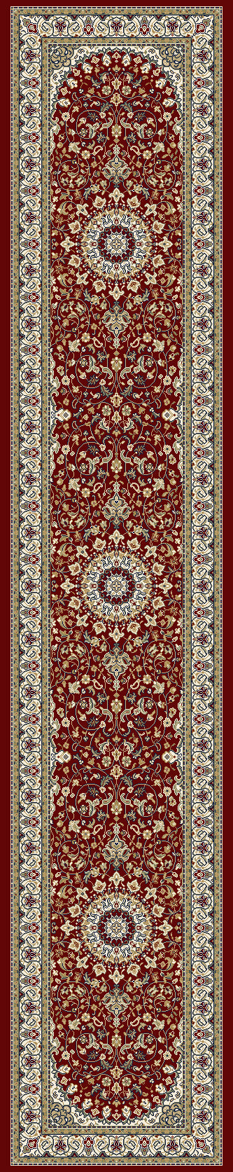 ANCIENT GARDEN 57119 RED/IVORY