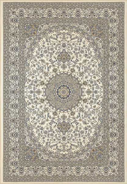 Ancient Garden Traditional Ivory Classic Low Pile Rug