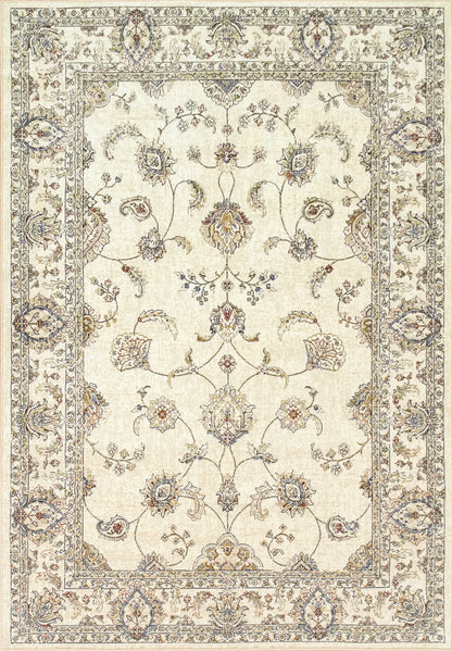 Ancient Garden Traditional Ivory Classic Low Pile Rug