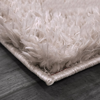 Callie Modern Beige Solid High Pile Rug