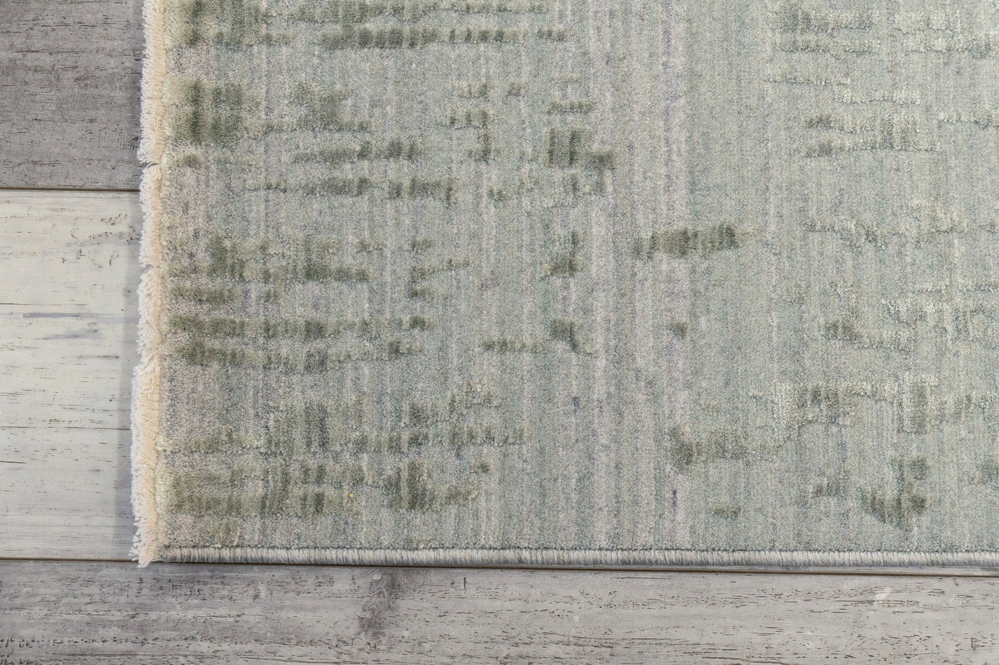 Mesa Modern Mint Green/Taupe Abstract Low Pile Rug