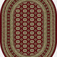 ANCIENT GARDEN 57102 RED/BEIGE