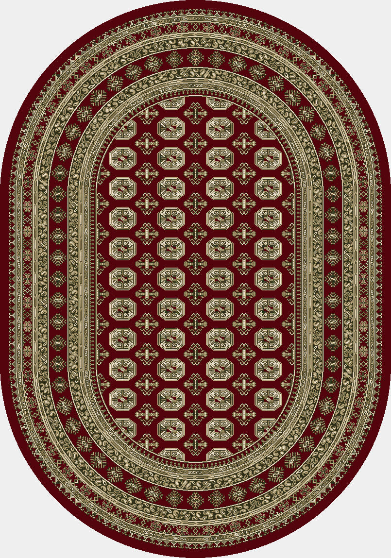 ANCIENT GARDEN 57102 RED/BEIGE