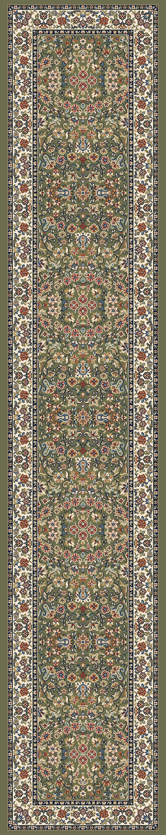 ANCIENT GARDEN 57078 GREEN/IVORY