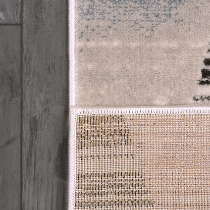 Harlow Modern Multi Geometric Low Pile Rug