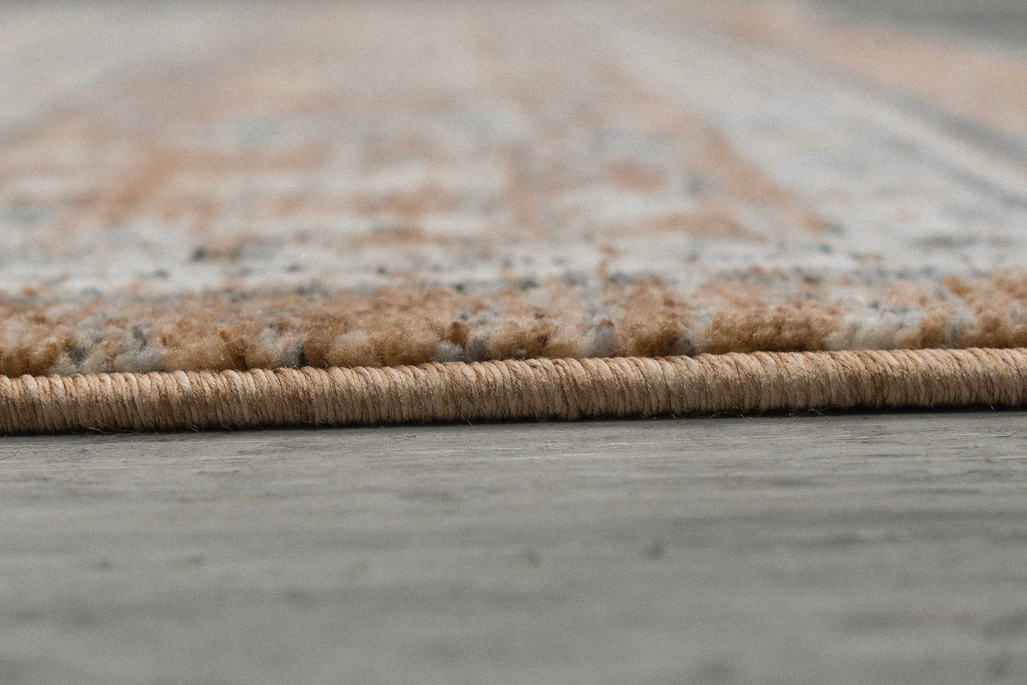 Kashmir Traditional Rust/Beige/Multi Medallion Low Pile Rug