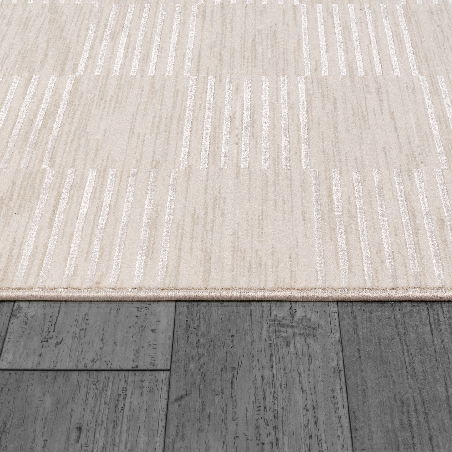 Mesa Modern Cream/Beige Geometric Low Pile Rug