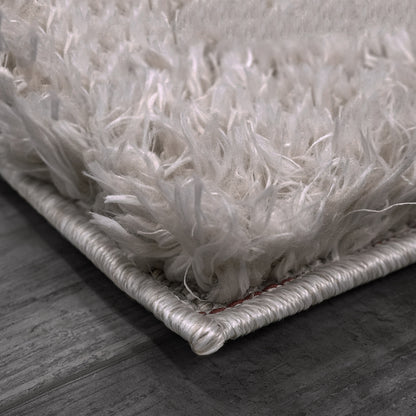 Callie Modern Grey Solid High Pile Rug
