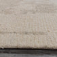 Teak Modern Ivory Geometric Low Pile Rug